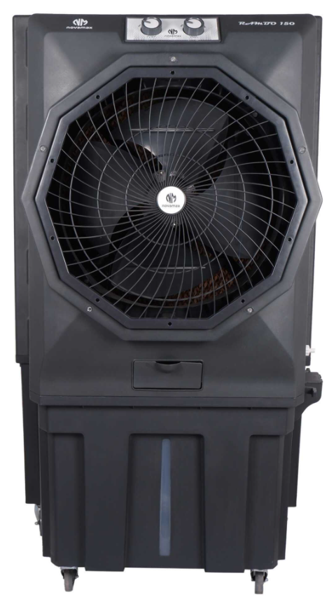 novamax rambo 150 l commercial air cooler (grey, rambo with honeycomb cooling technology) novamax rambo 150 l commercial air cooler (grey, rambo with honeycomb cooling technology)