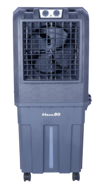Novamax 80 L Room/Personal Air Cooler (Grey, Blaze With Honeycomb Cooling Technology)