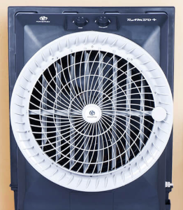 rambo 100 plus (grey, rambo 100l air cooler with honeycomb cooling & auto swing technology)