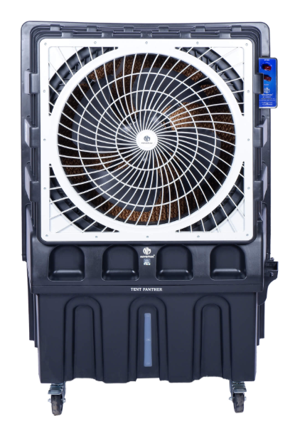 novamax 150 l commercial air cooler (grey, tent panther for hall/banquet/commercial space, powerful air throw of 175 ft.) novamax 150 l commercial air cooler (grey, tent panther for hall/banquet/commercial space, powerful air throw of 175 ft.)