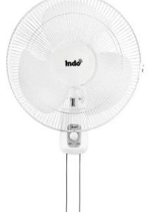 indo alpha series 400 mm sweep size 110 w wall fan in white, alpha 16 white
