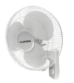luker 400 mm white 3 blades wall mount fan, pablo