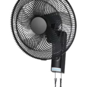 usha cyclotron wall fan 5 blades 55 w 400 mm 1200 rpm speed, black