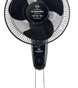 almonard 12 inch 75w superwind black wall fan