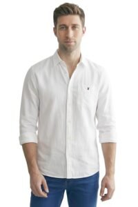 Men's White Formal Shirt | Premium Slim Fit Cotton Shirt - 2026 Collection Men's White Formal Shirt