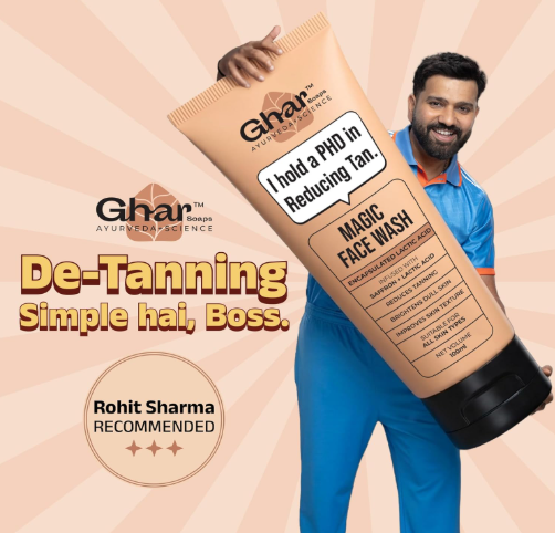 Ghar Soaps De-Tan Face Wash | For Tan Reducing, Brightening & Glowing Skin | With Sandalwood, Saffron, Coconut Oil & Goat milk | For All Skin Types | 100ml (Pack of 1) Ghar Soaps De-Tan Face Wash | For Tan Reducing, Brightening & Glowing Skin | With Sandalwood, Saffron, Coconut Oil & Goat milk | For All Skin Types | 100ml (Pack of 1) - Image 3