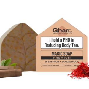 Ghar Soaps Premium Magic Soap with 2x saffron and coconut oil