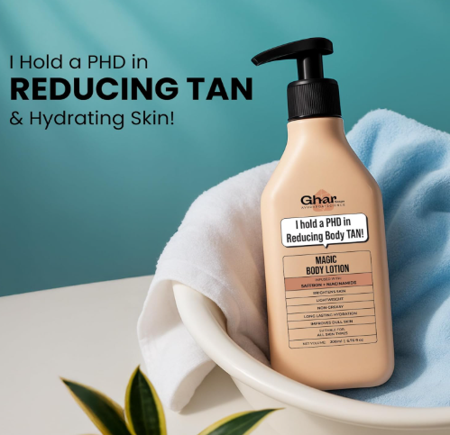 Ghar Soaps Magic Brightening Body Lotion | Saffron, Niacinamide Ghar Soaps Magic Brightening Body Lotion | Saffron, Niacinamide - Image 2