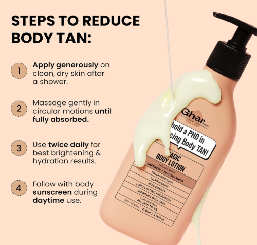Ghar Soaps Magic Brightening Body Lotion | Saffron, Niacinamide Ghar Soaps Magic Brightening Body Lotion | Saffron, Niacinamide - Image 6