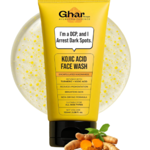 Ghar Soaps Kojic Face Wash with Kojic Acid, Niacinamide, Turmeric for Skin Lightening, Pigmentation, Dark Spots for All Skin Types for Men & Women 100 ml