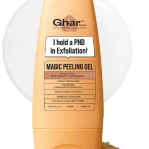 Ghar Soaps Magic Brightening Peeling Gel – Natural Dead Skin Remover, Brightening & Moisture-Restoring Exfoliating Gel for All Genders and Sensitive Skin