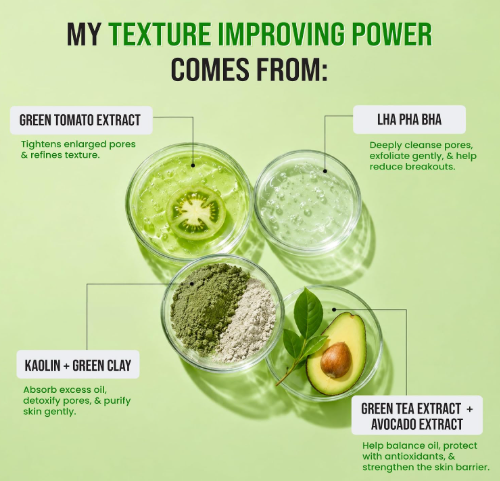 Ghar Soaps Master Clay Mask Cleanser | For reducing blackheads and whiteheads | With Green Tomato Extract & Kaolin + green clay | For all skin types (50ml) Ghar Soaps Master Clay Mask Cleanser | For reducing blackheads and whiteheads | With Green Tomato Extract & Kaolin + green clay | For all skin types (50ml) - Image 4