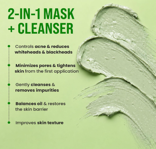 Ghar Soaps Master Clay Mask Cleanser | For reducing blackheads and whiteheads | With Green Tomato Extract & Kaolin + green clay | For all skin types (50ml) Ghar Soaps Master Clay Mask Cleanser | For reducing blackheads and whiteheads | With Green Tomato Extract & Kaolin + green clay | For all skin types (50ml) - Image 5