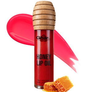 GHAR SOAPS Honey Lip Oil SPF 30 PA+ | Hydrating, Non-Sticky Gloss with Honey & Vitamin E (10 ml, Kiss Me Babe)